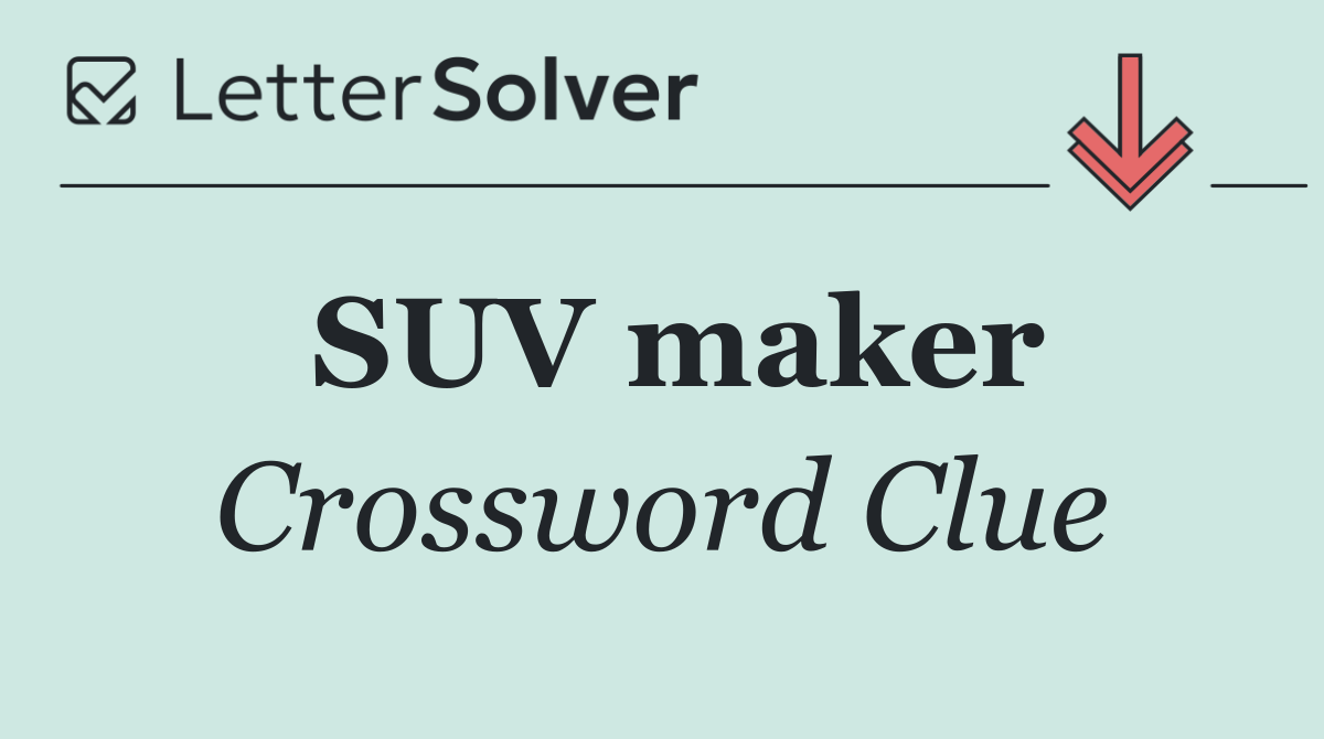 SUV maker