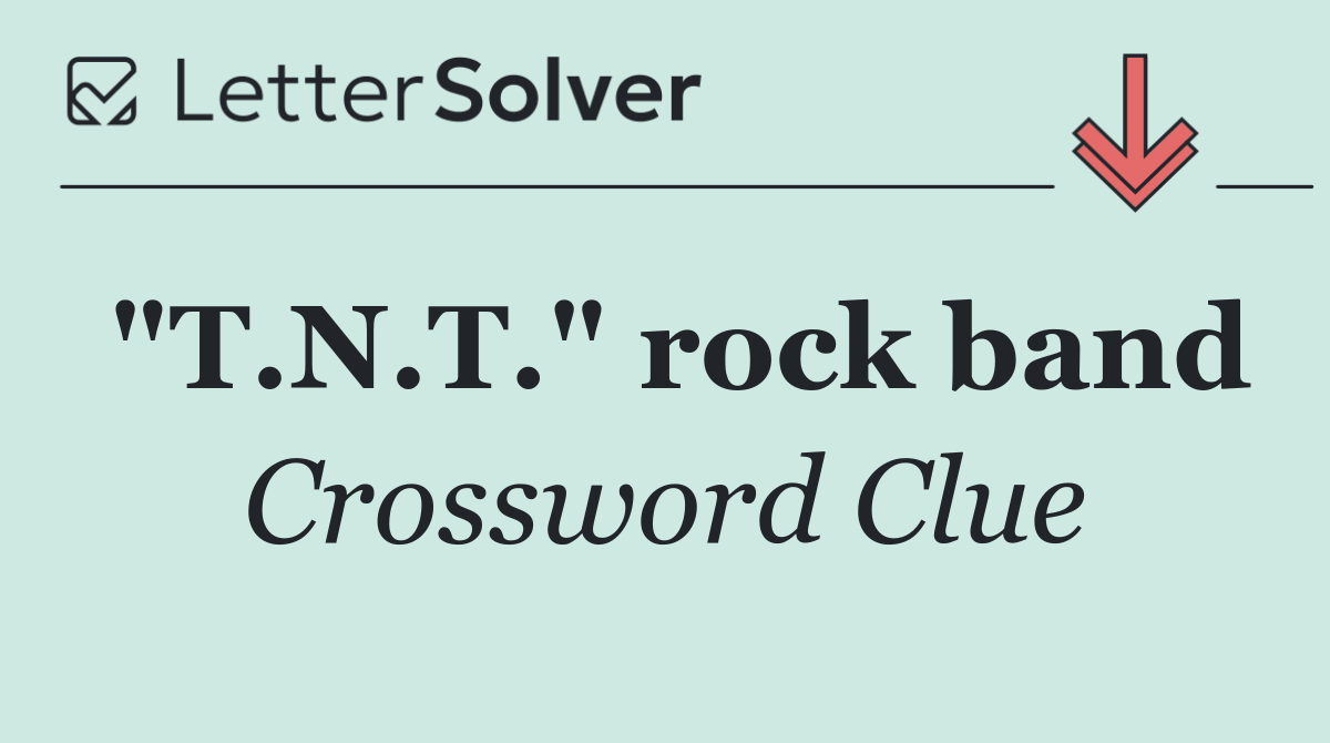 "T.N.T." rock band