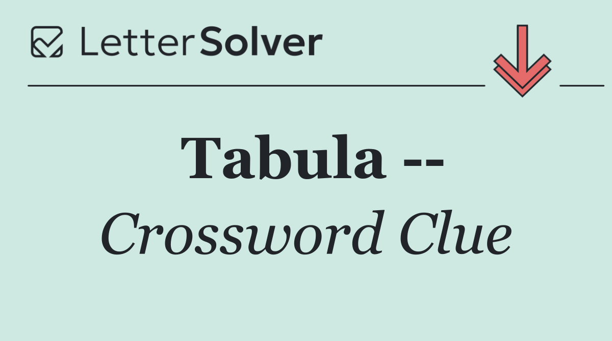 Tabula   