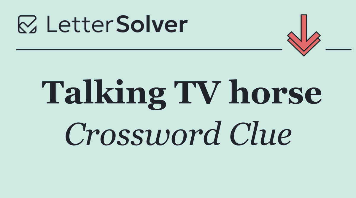 Talking TV horse