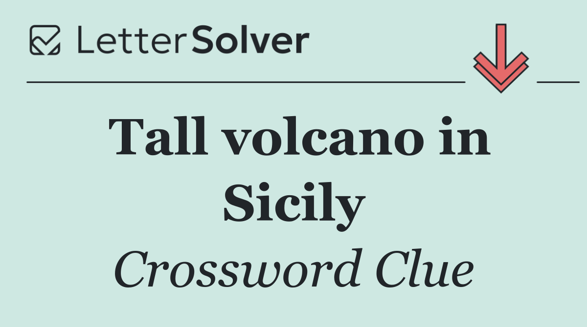 Tall volcano in Sicily