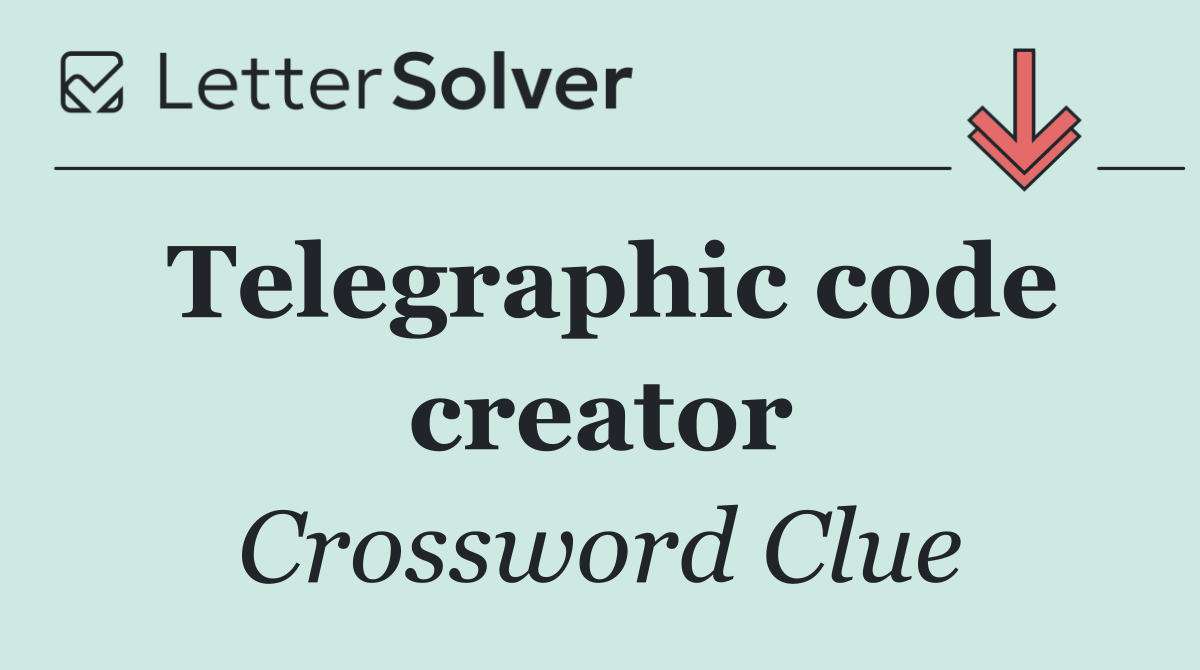 Telegraphic code creator