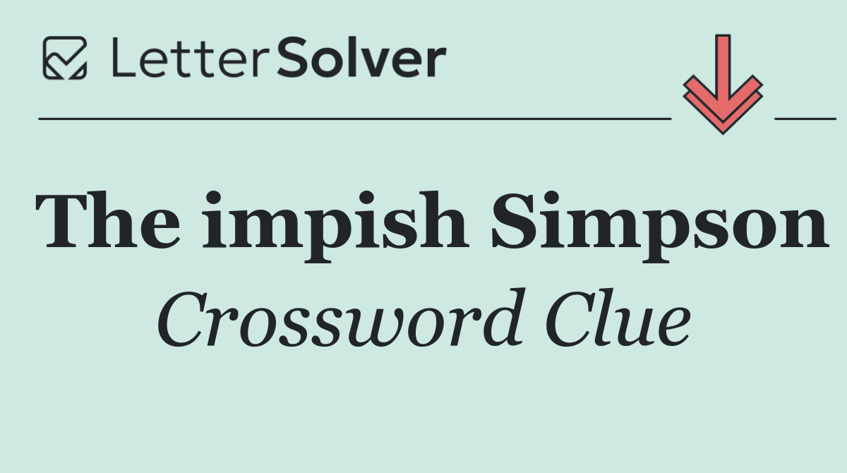 The impish Simpson