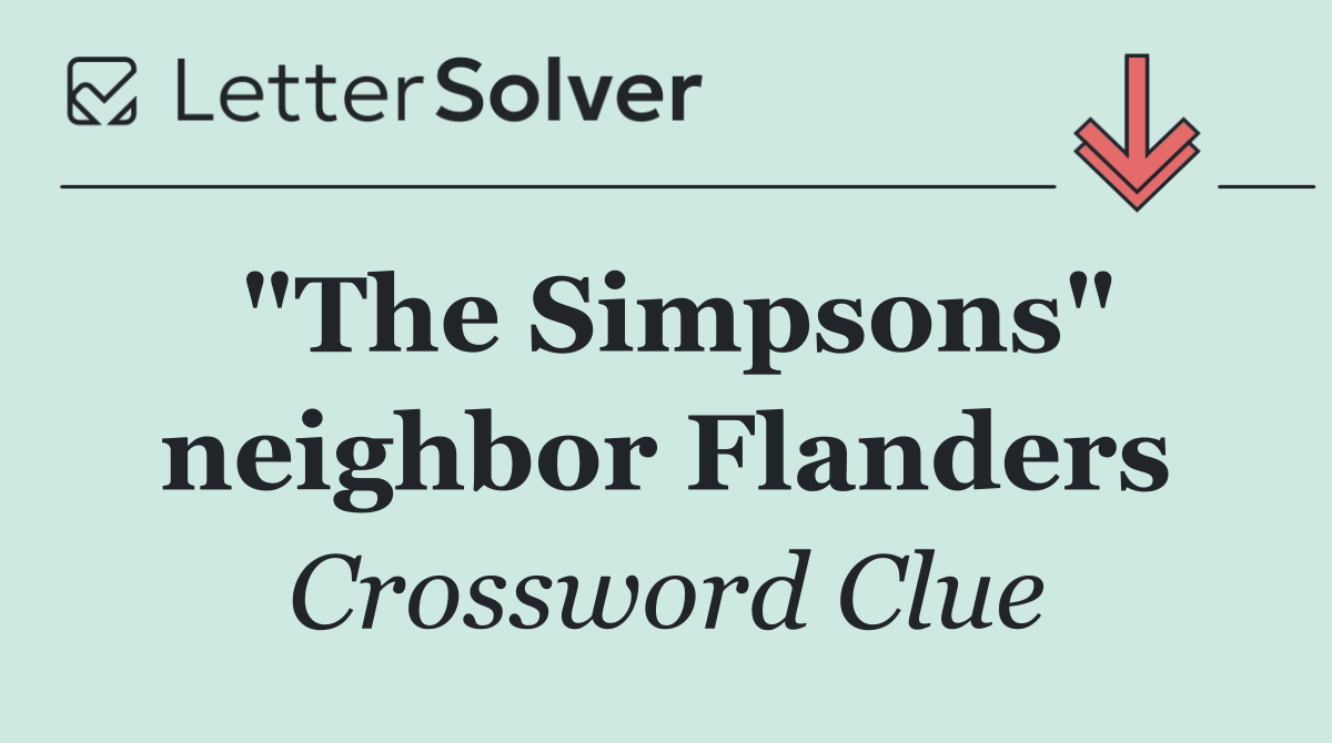 "The Simpsons" neighbor Flanders