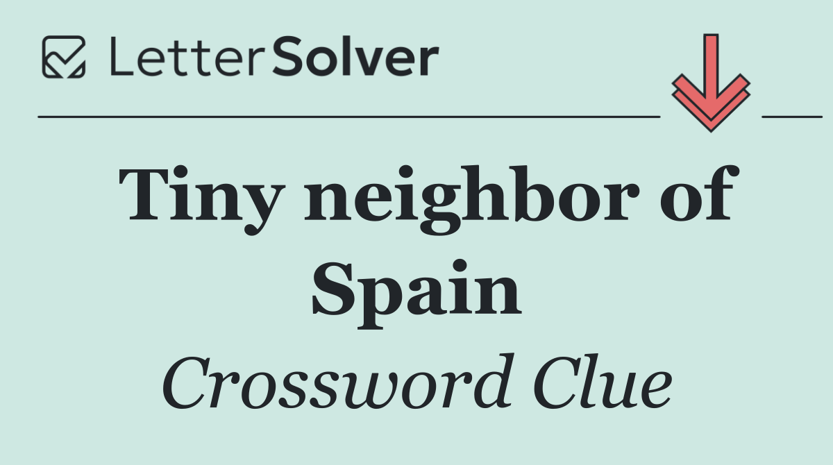 Tiny neighbor of Spain