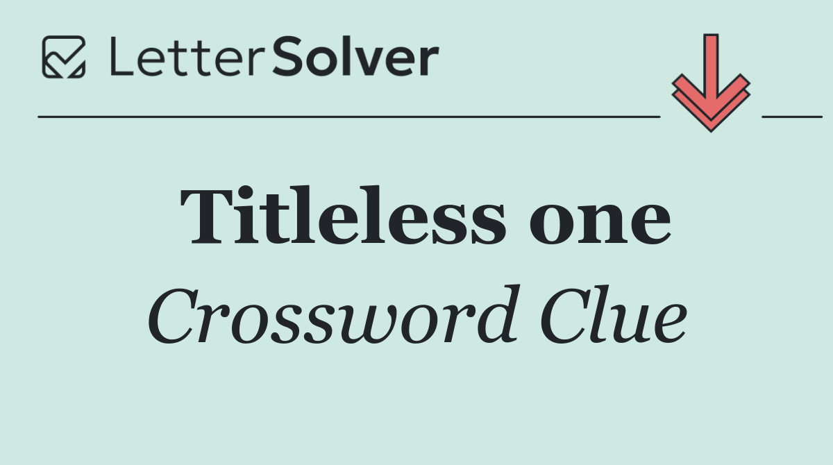 Titleless one