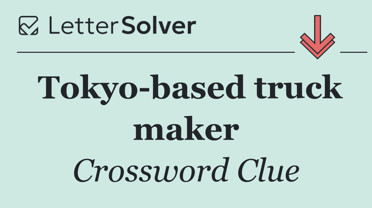 Tokyo based truck maker