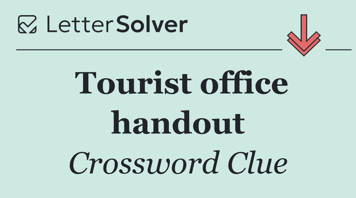 Tourist office handout