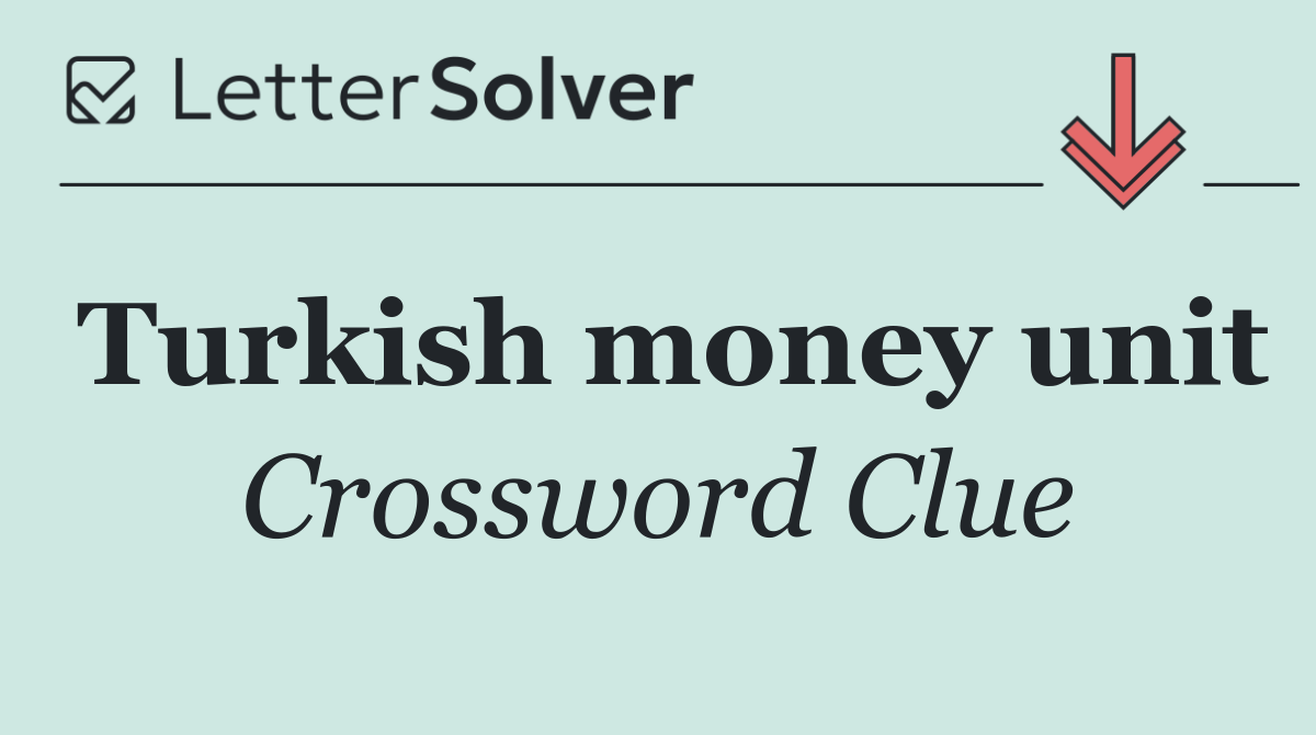 Turkish money unit