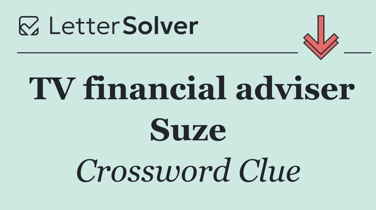 TV financial adviser Suze