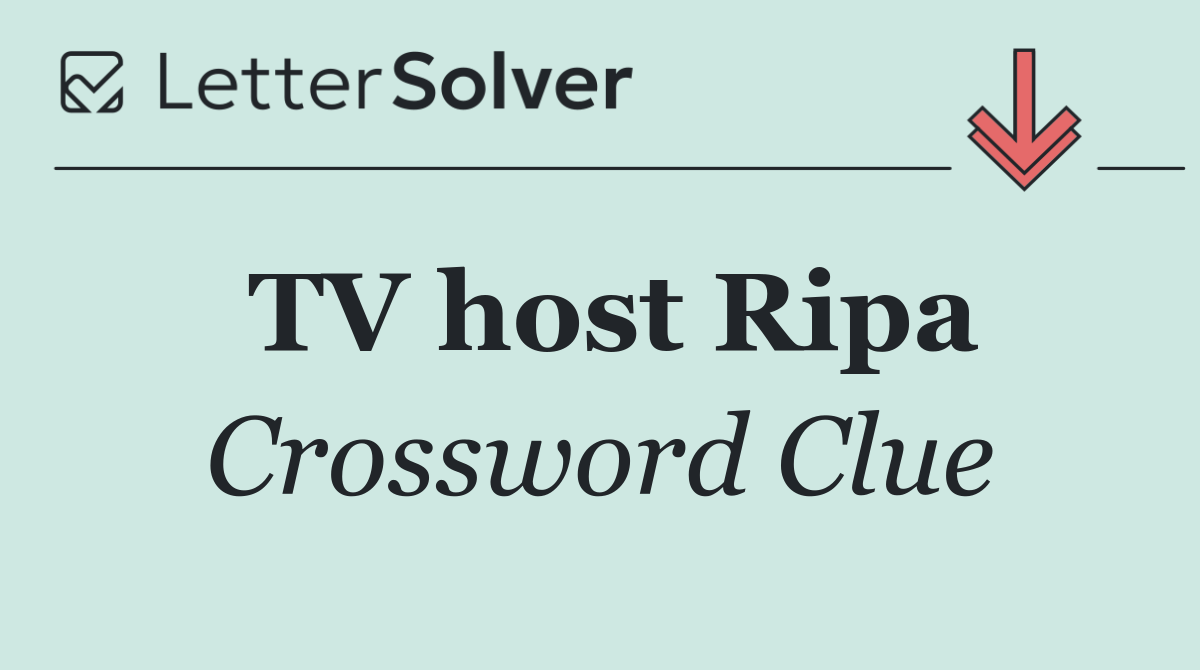 TV host Ripa