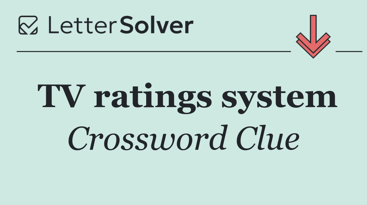 TV ratings system