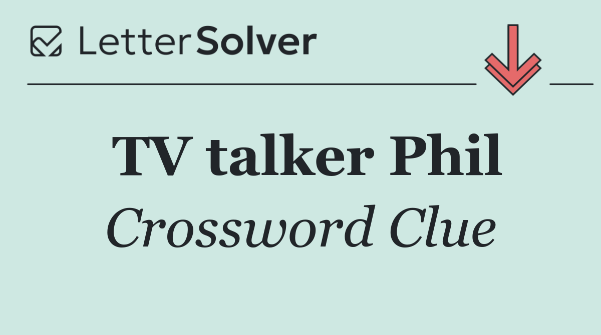 TV talker Phil
