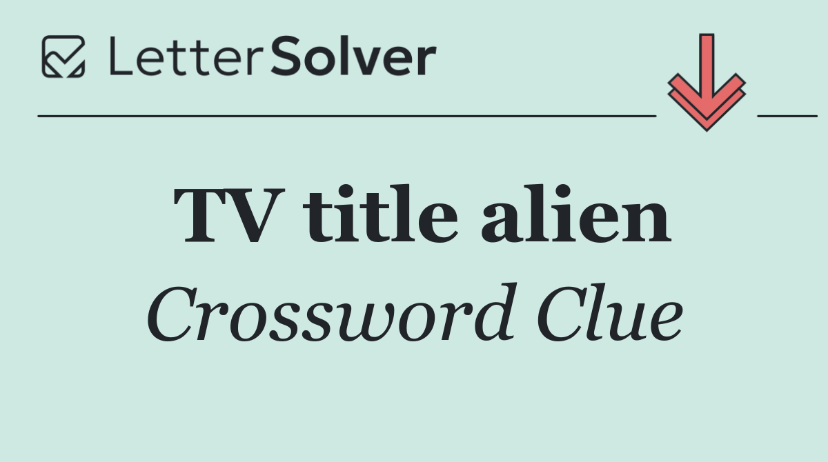 TV title alien