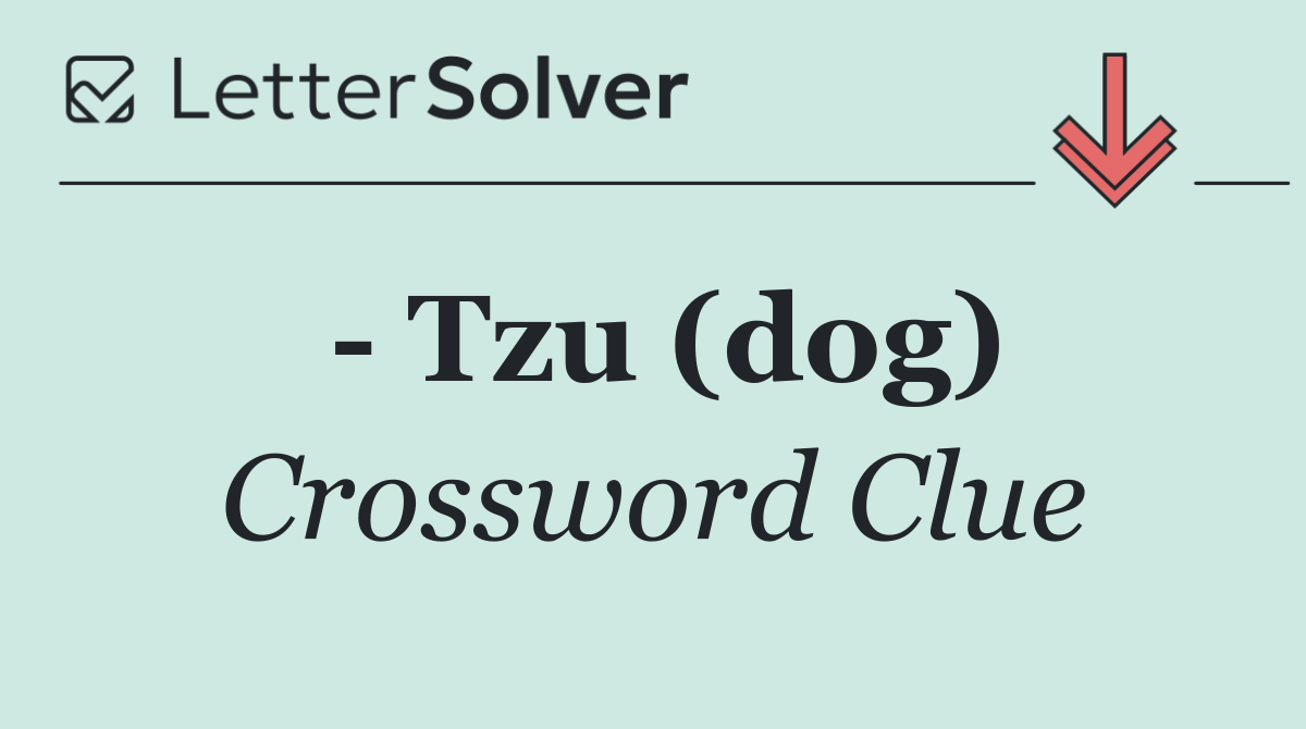   Tzu (dog)