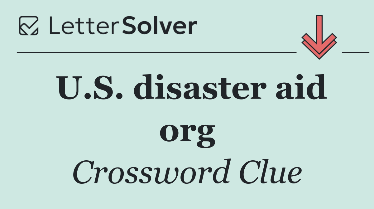 U.S. disaster aid org