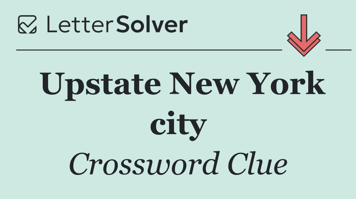 Upstate New York city