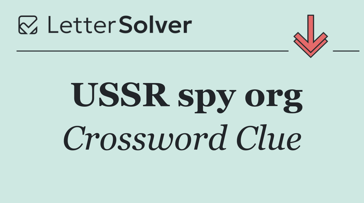 USSR spy org