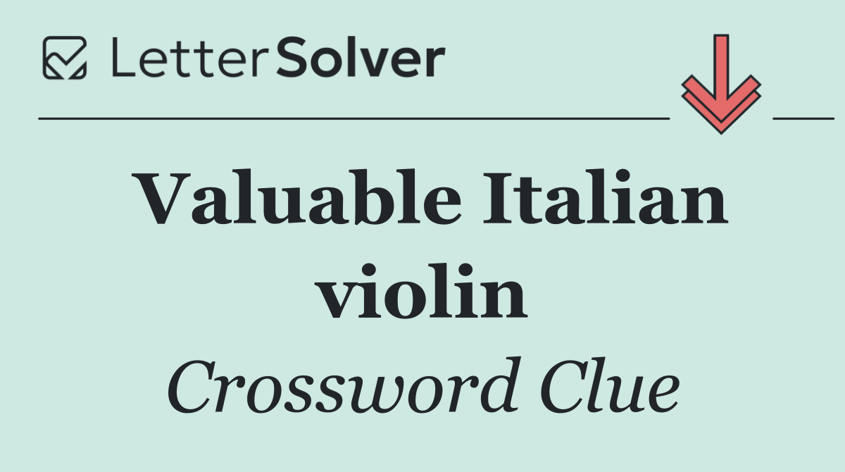 Valuable Italian violin
