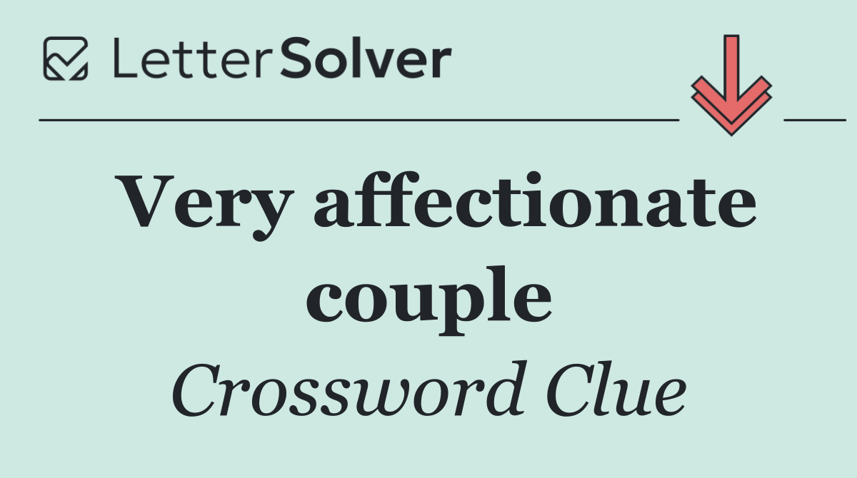 Very affectionate couple
