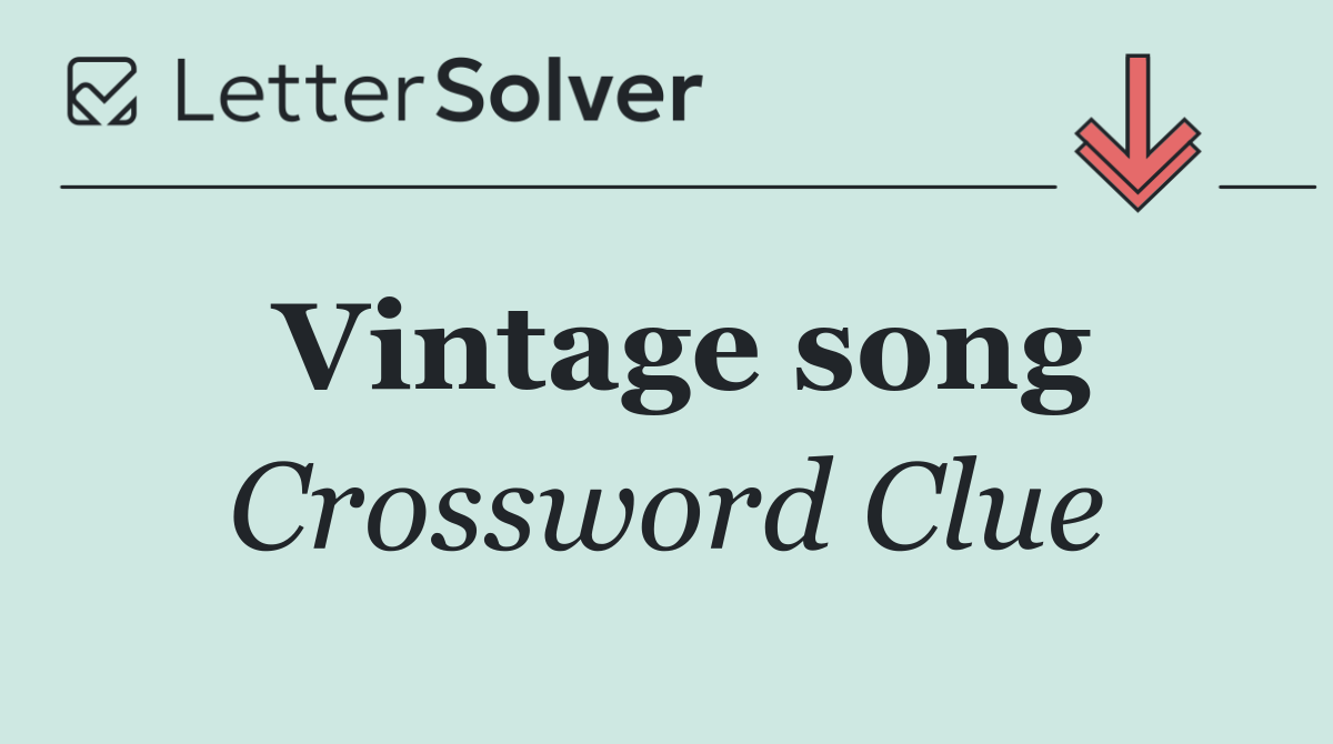 Vintage song
