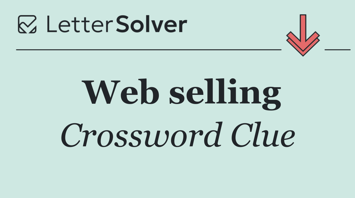 Web selling