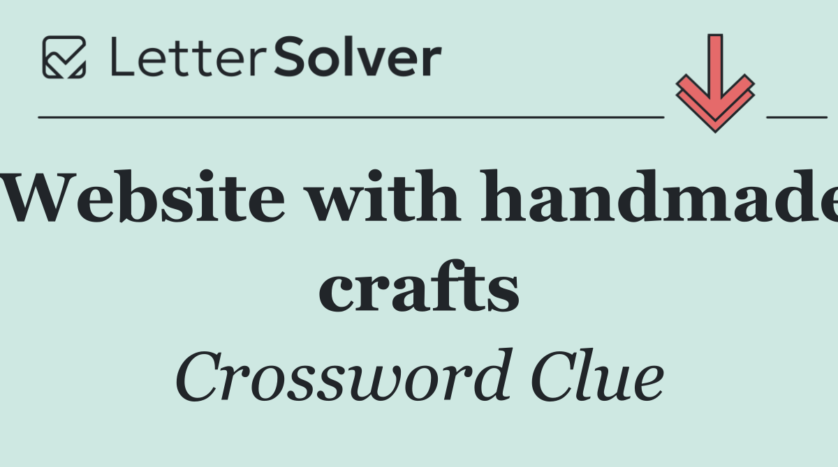 Website with handmade crafts