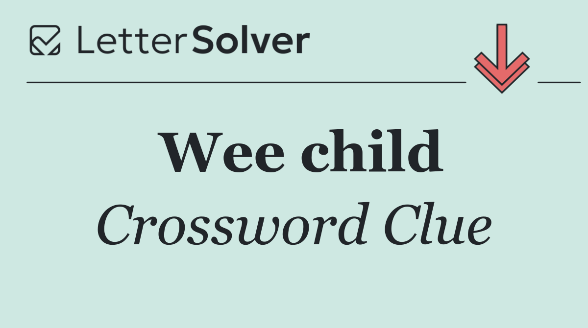 Wee child