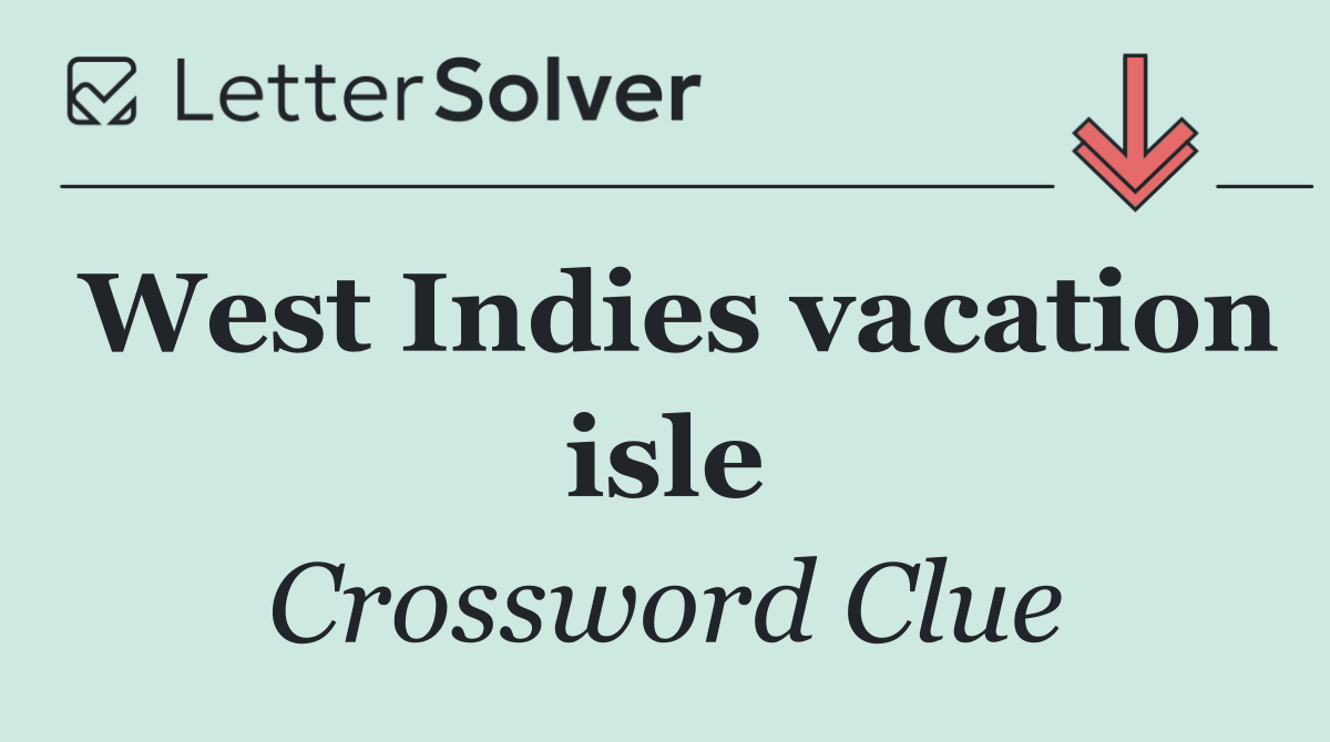 West Indies vacation isle