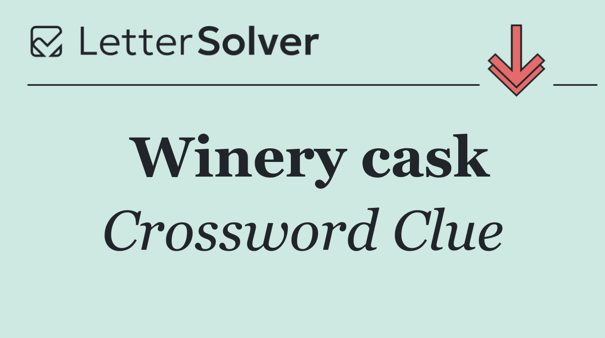 Winery cask