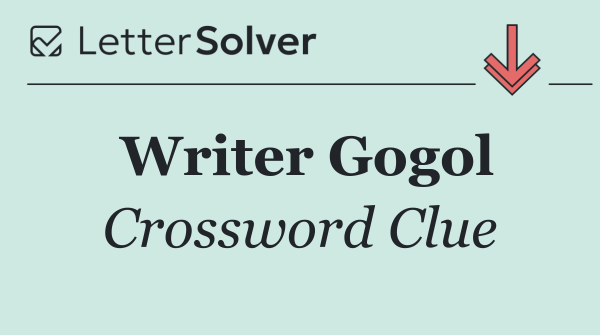 Writer Gogol