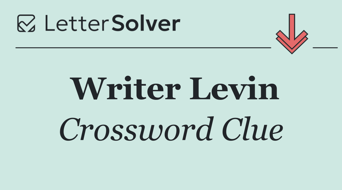 Writer Levin