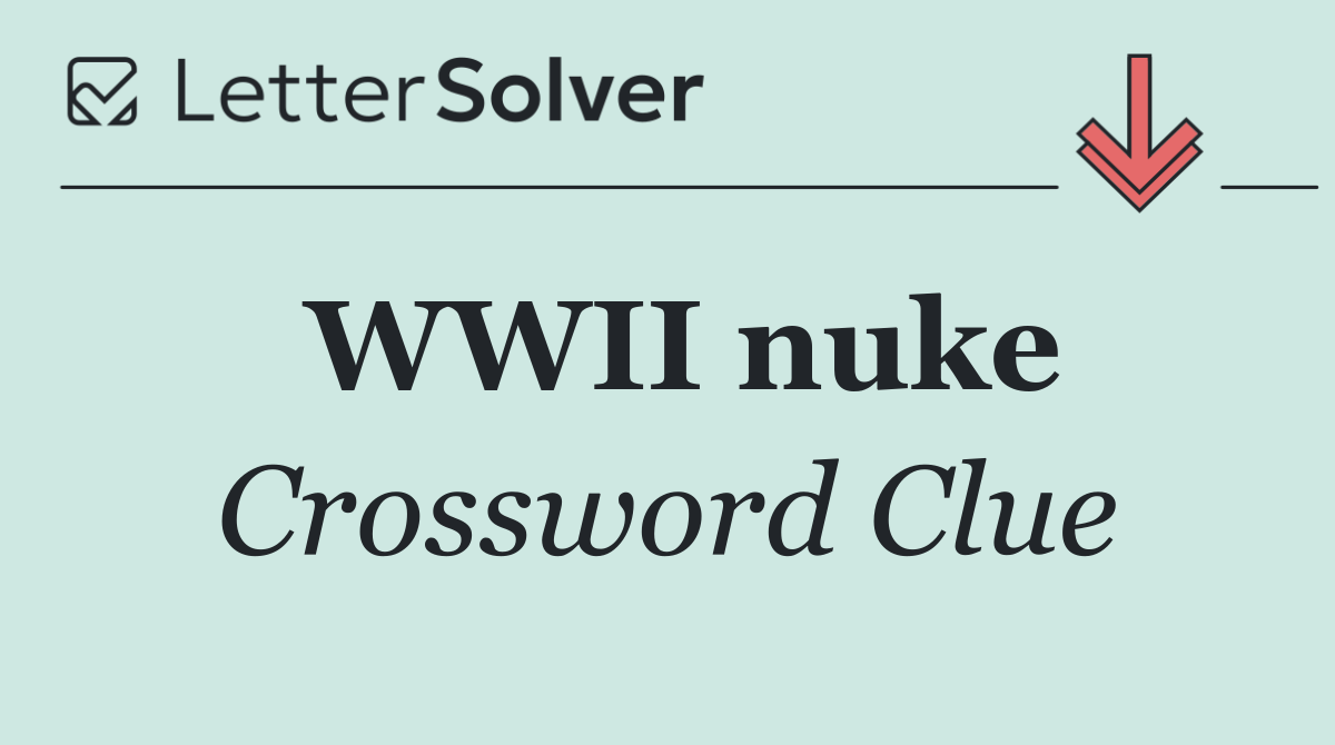 WWII nuke