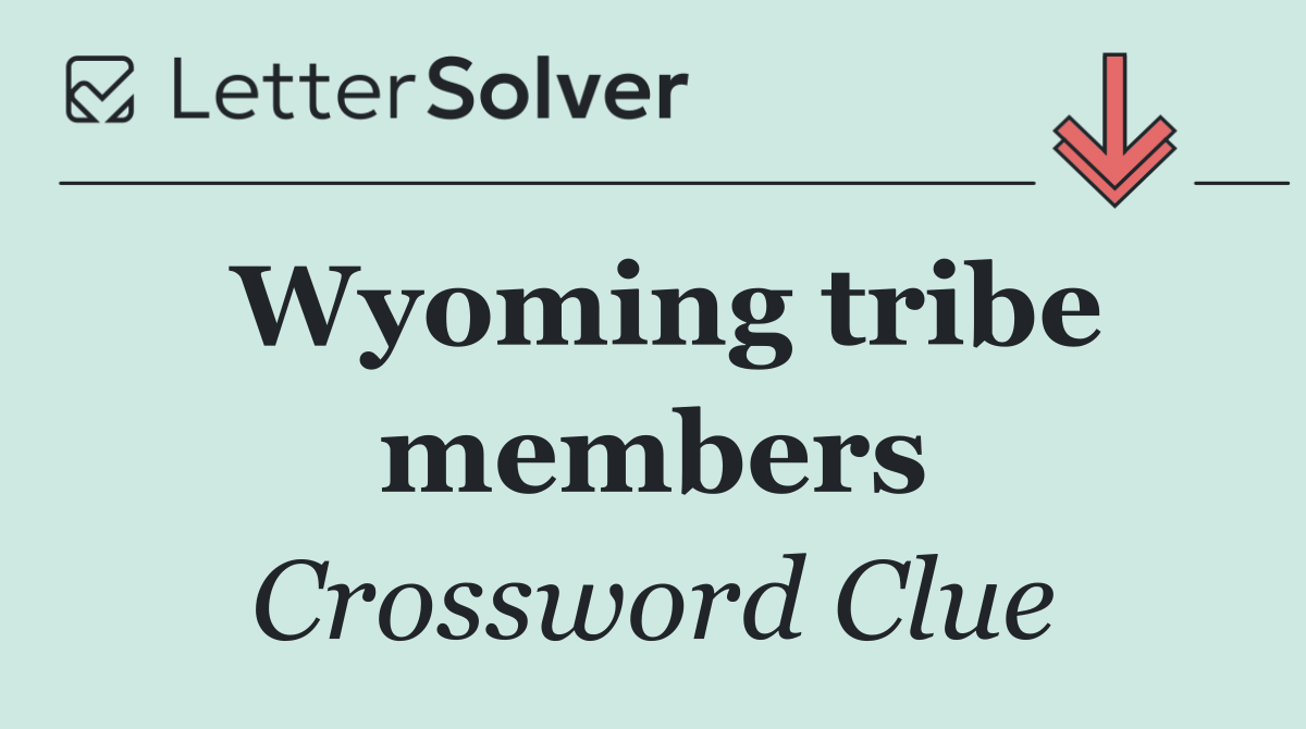 Wyoming tribe members