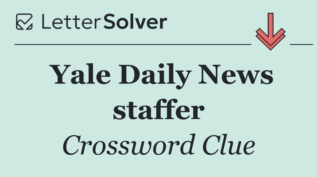 Yale Daily News staffer