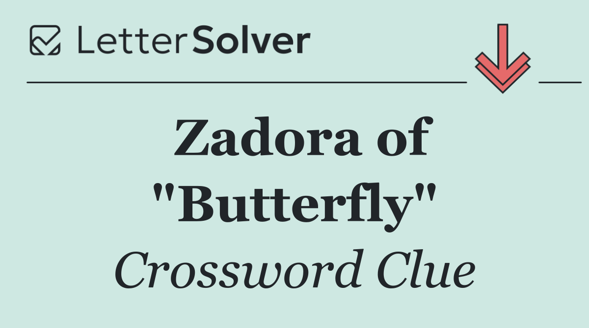 Zadora of "Butterfly"