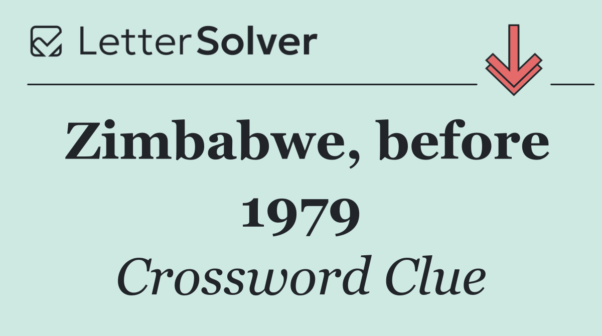 Zimbabwe, before 1979