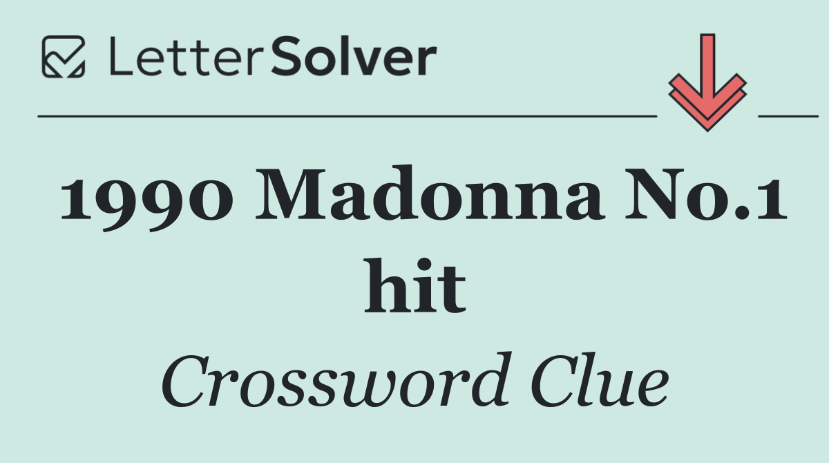 1990 Madonna No.1 hit