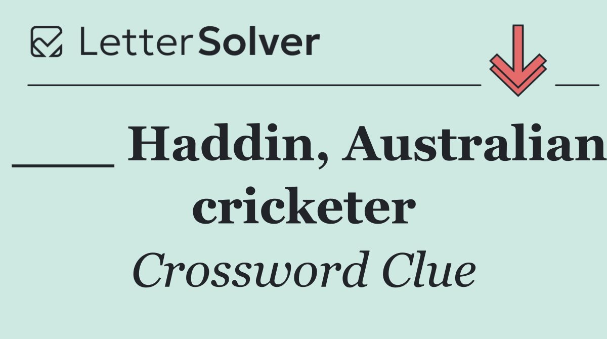 ___ Haddin, Australian cricketer