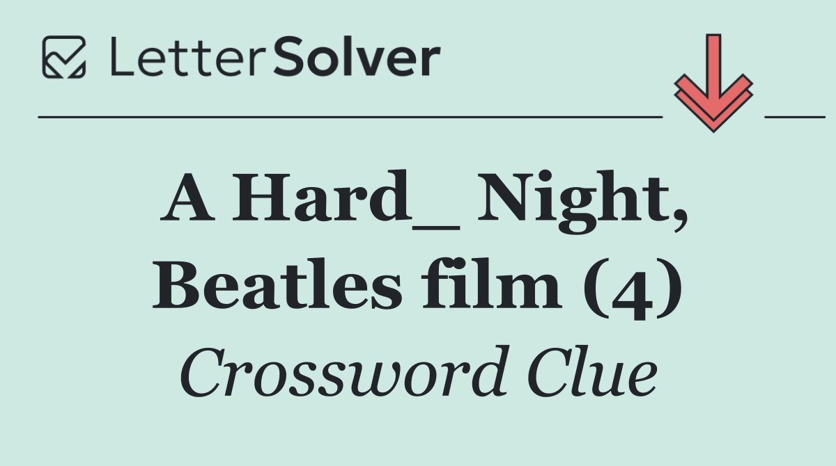 A Hard_ Night, Beatles film (4)
