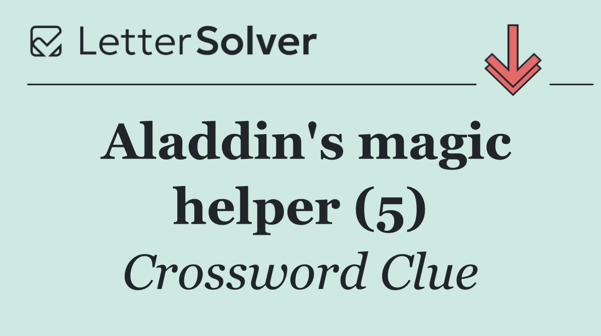 Aladdin's magic helper (5)