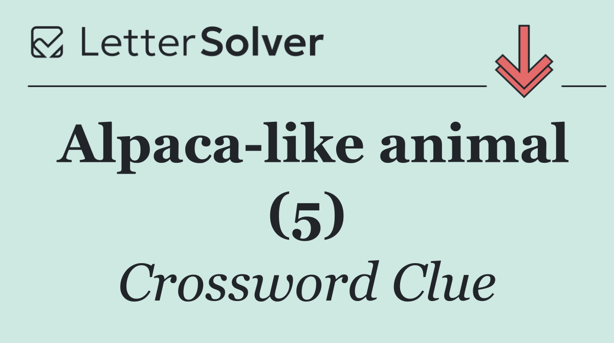 Alpaca like animal (5)