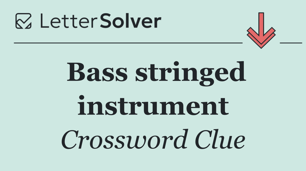 Bass stringed instrument