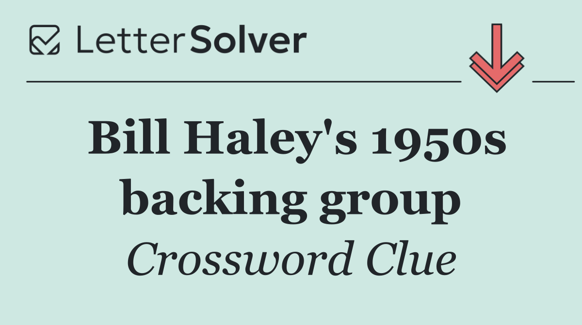 Bill Haley's 1950s backing group