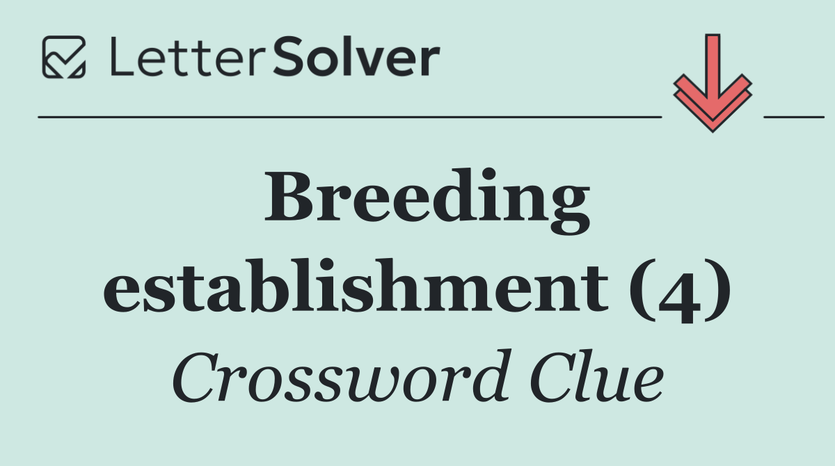 Breeding establishment (4)