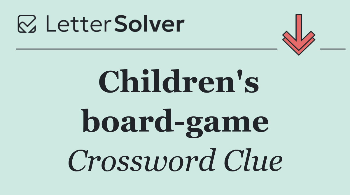 Children's board game
