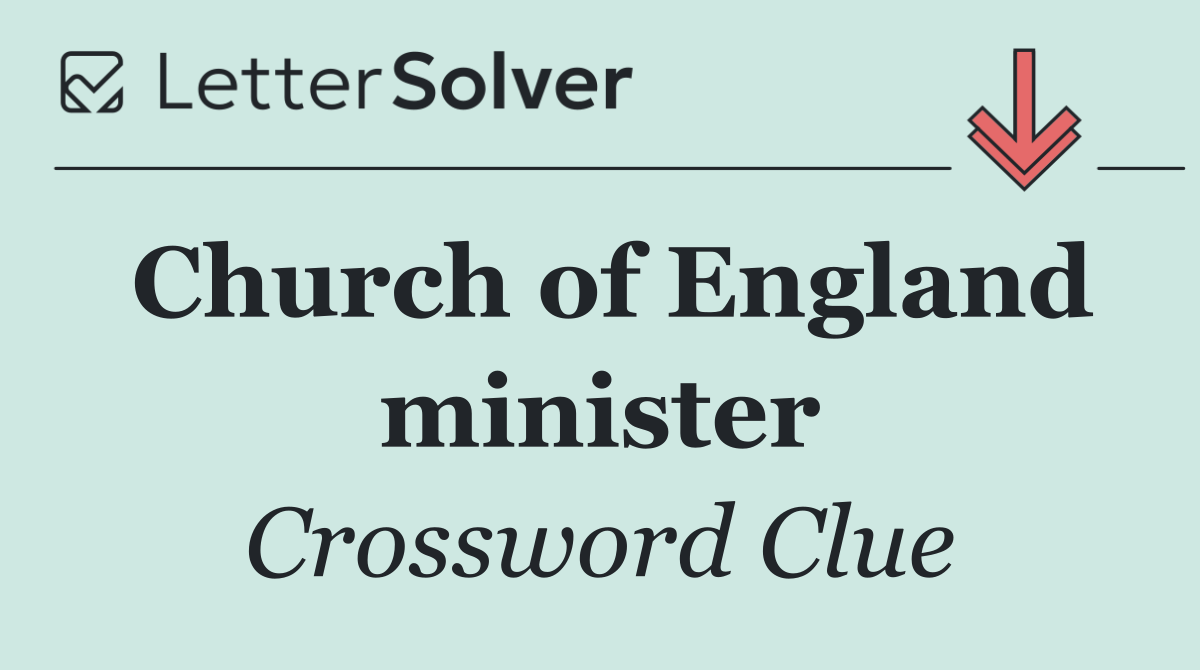 Church of England minister
