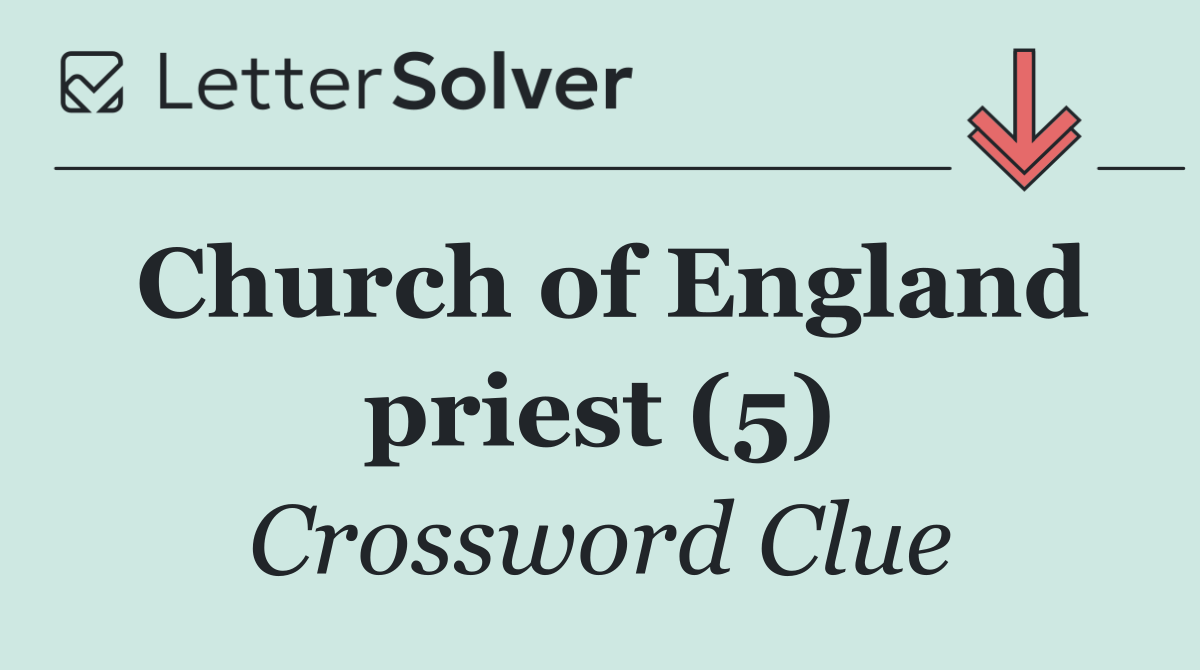 Church of England priest (5)