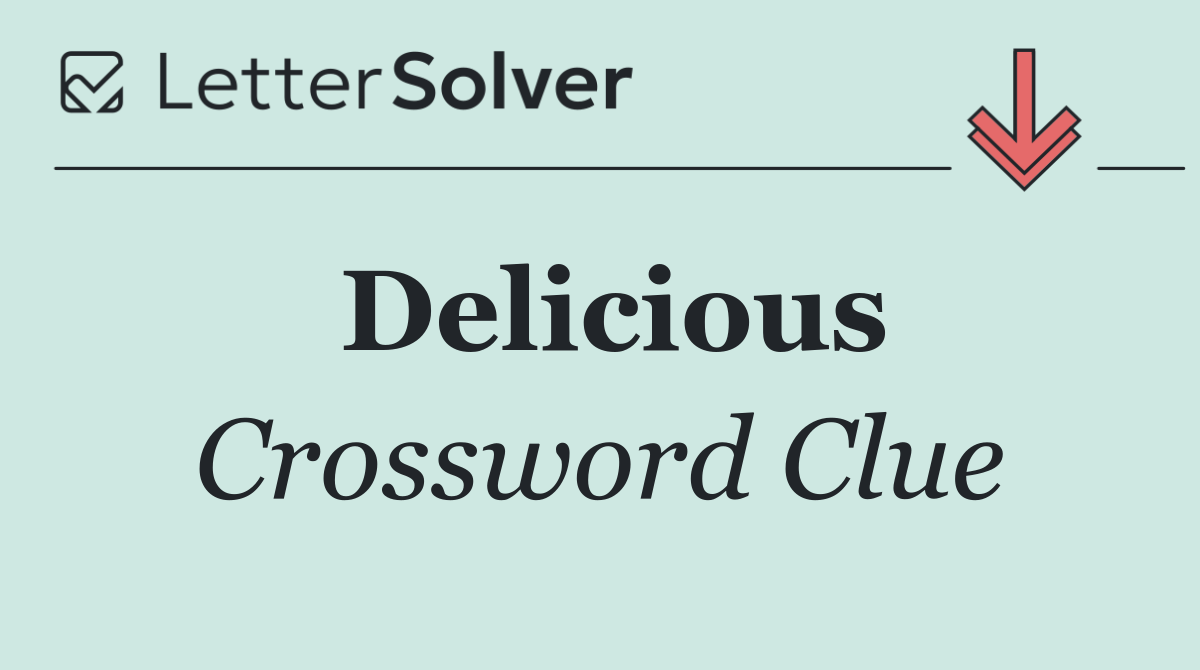 delicious drink crossword clue