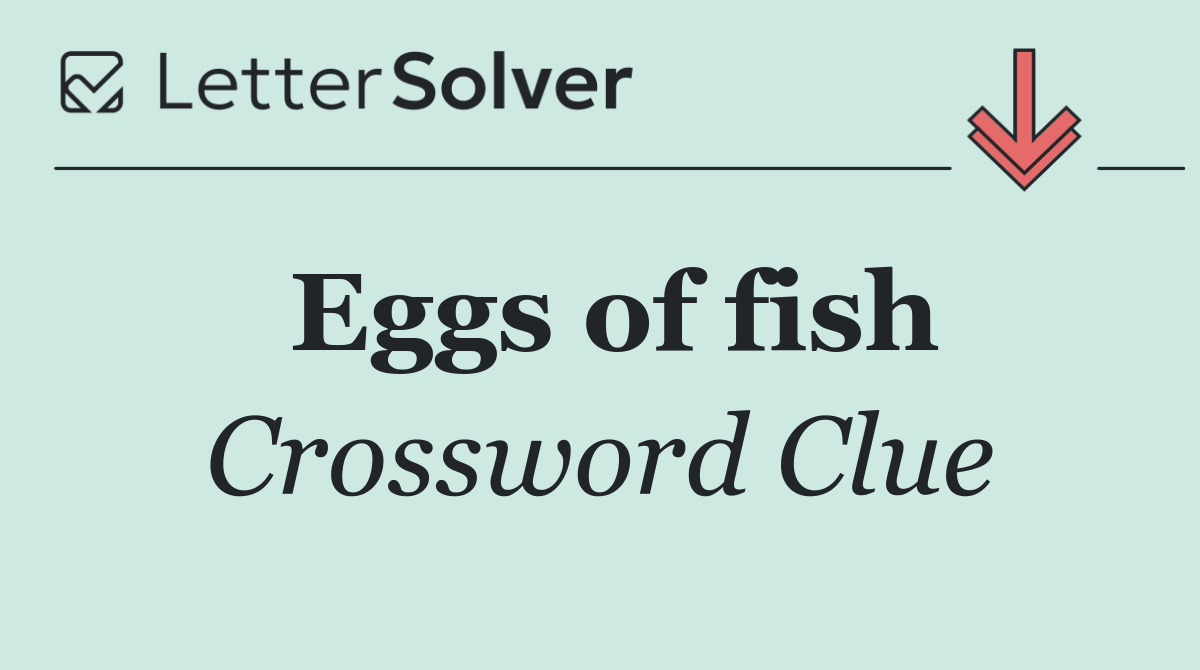 Eggs of fish